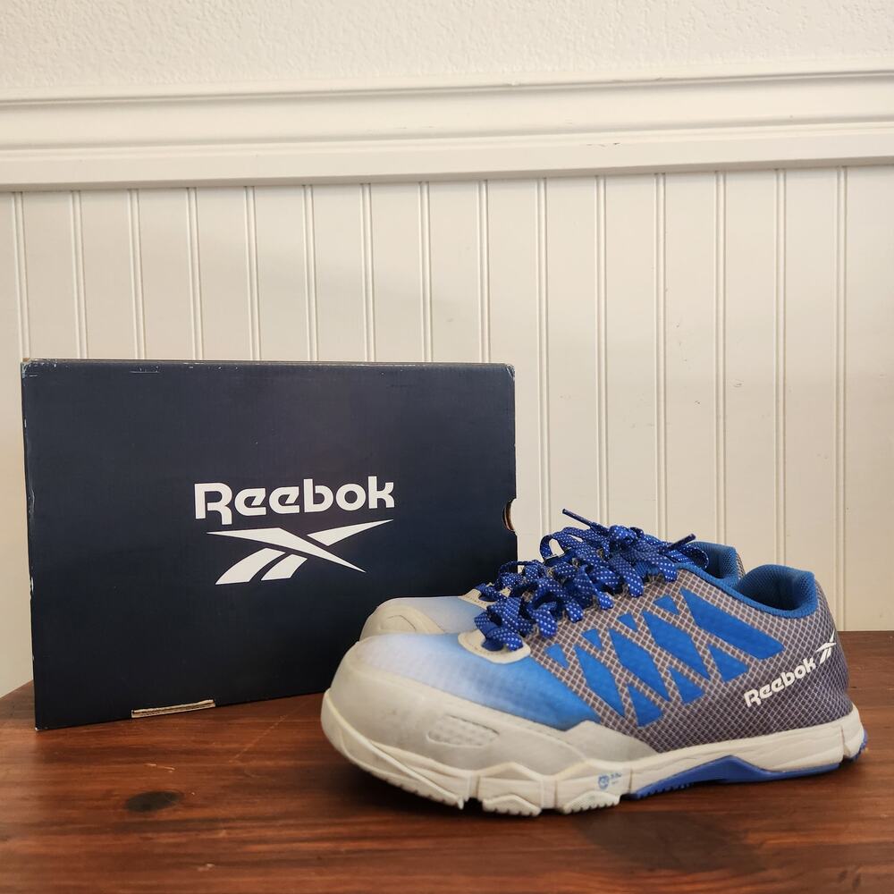 Reebok Women's Size 10 Work‎ Speed TR Composite Toe Sneakers Safety Shoes Blue